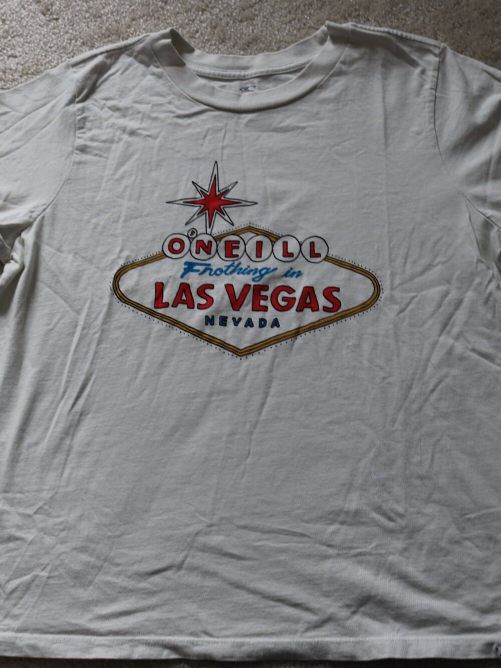 O'Neill White Las Vegas Graphic Tee